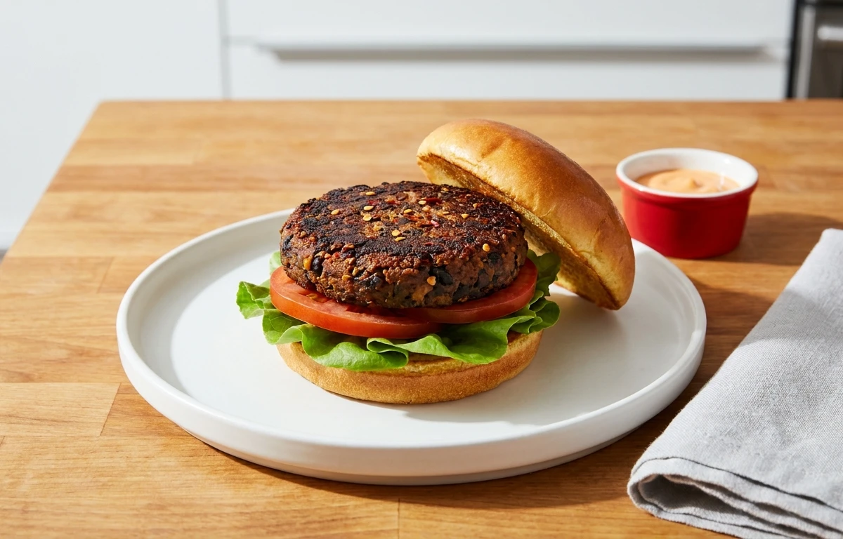 Spiced Black Bean Burger Patties