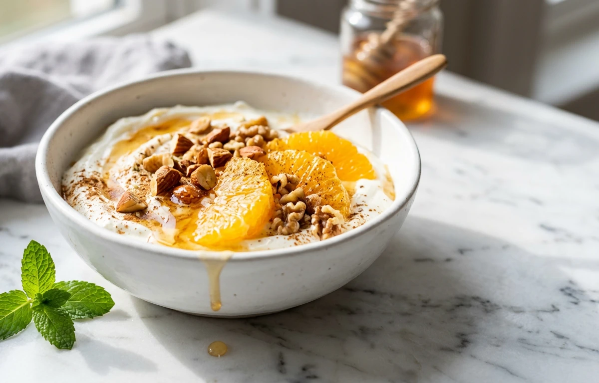Spiced Orange Yogurt Bowl