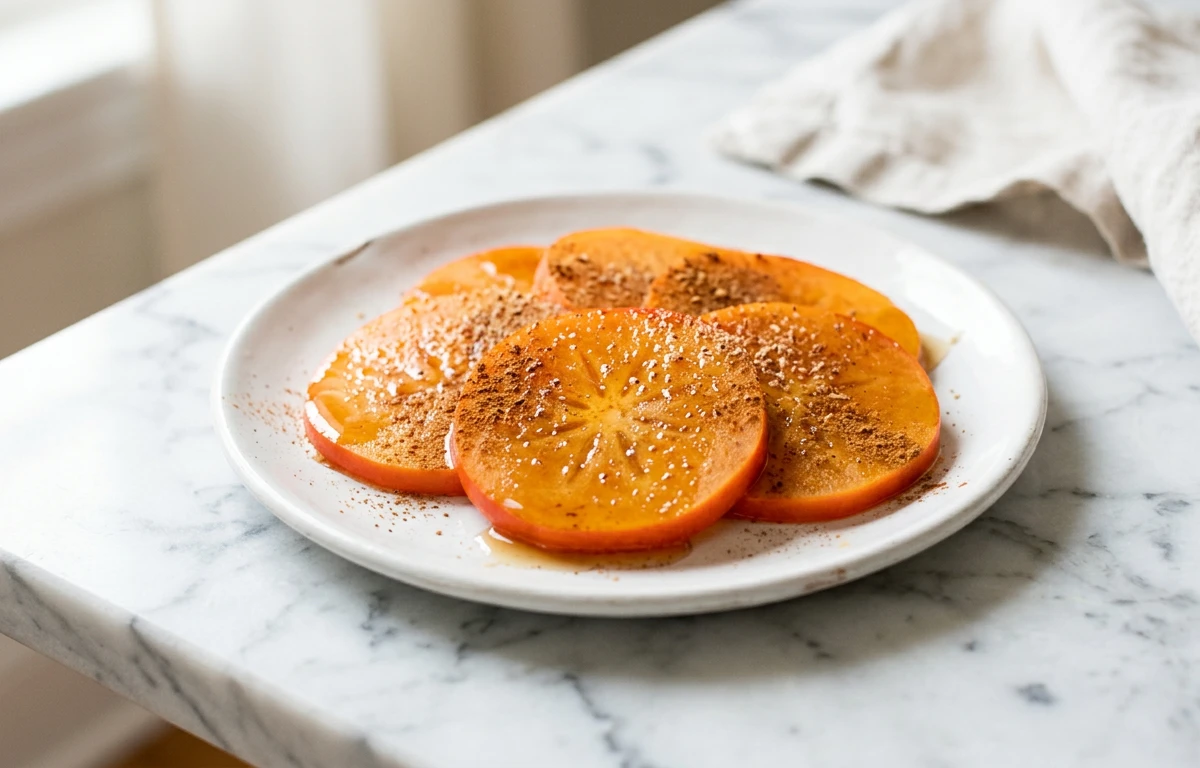 Spiced Persimmon Slices