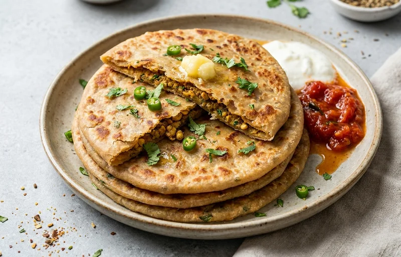Spiced Sattu Paratha