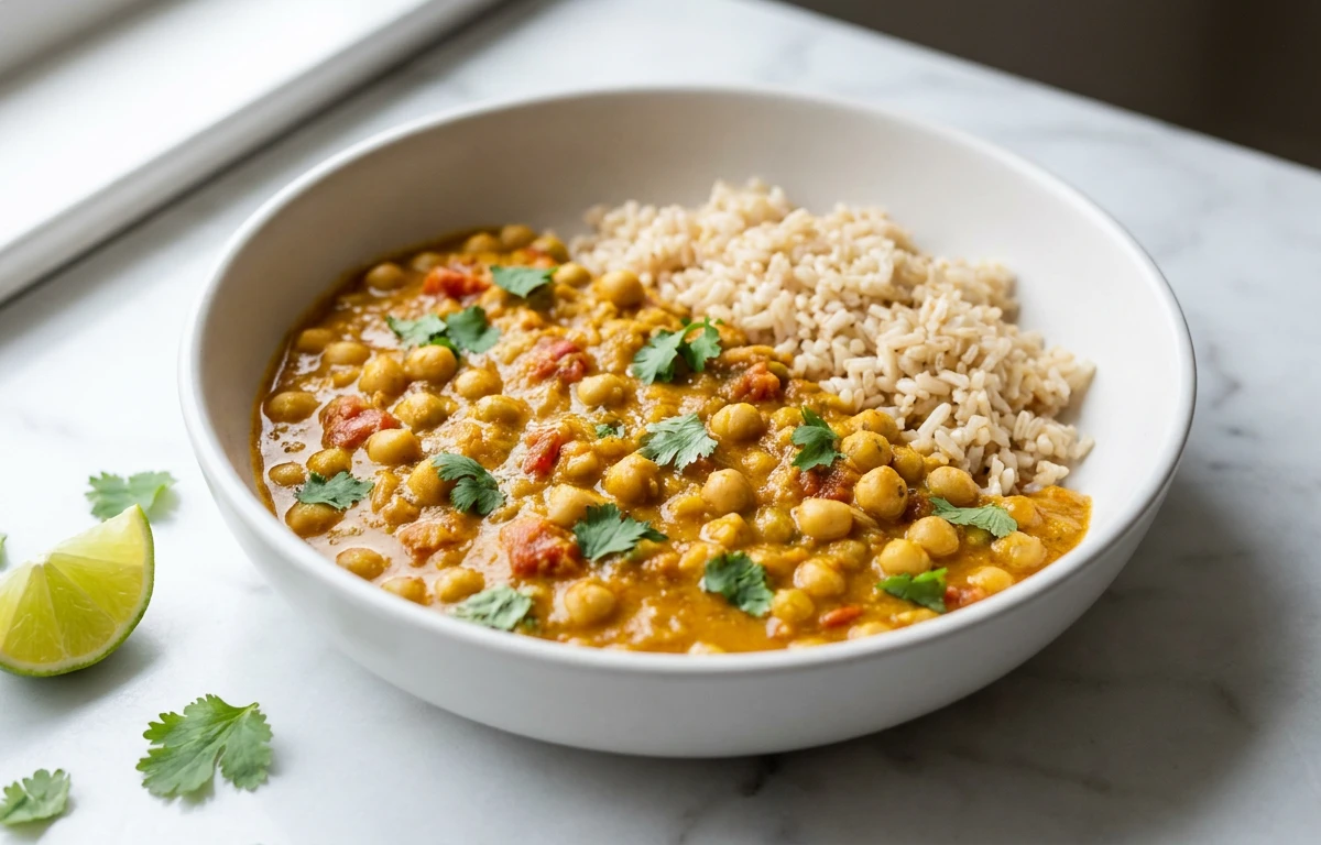 Spiced White Pea Curry (Vatana)