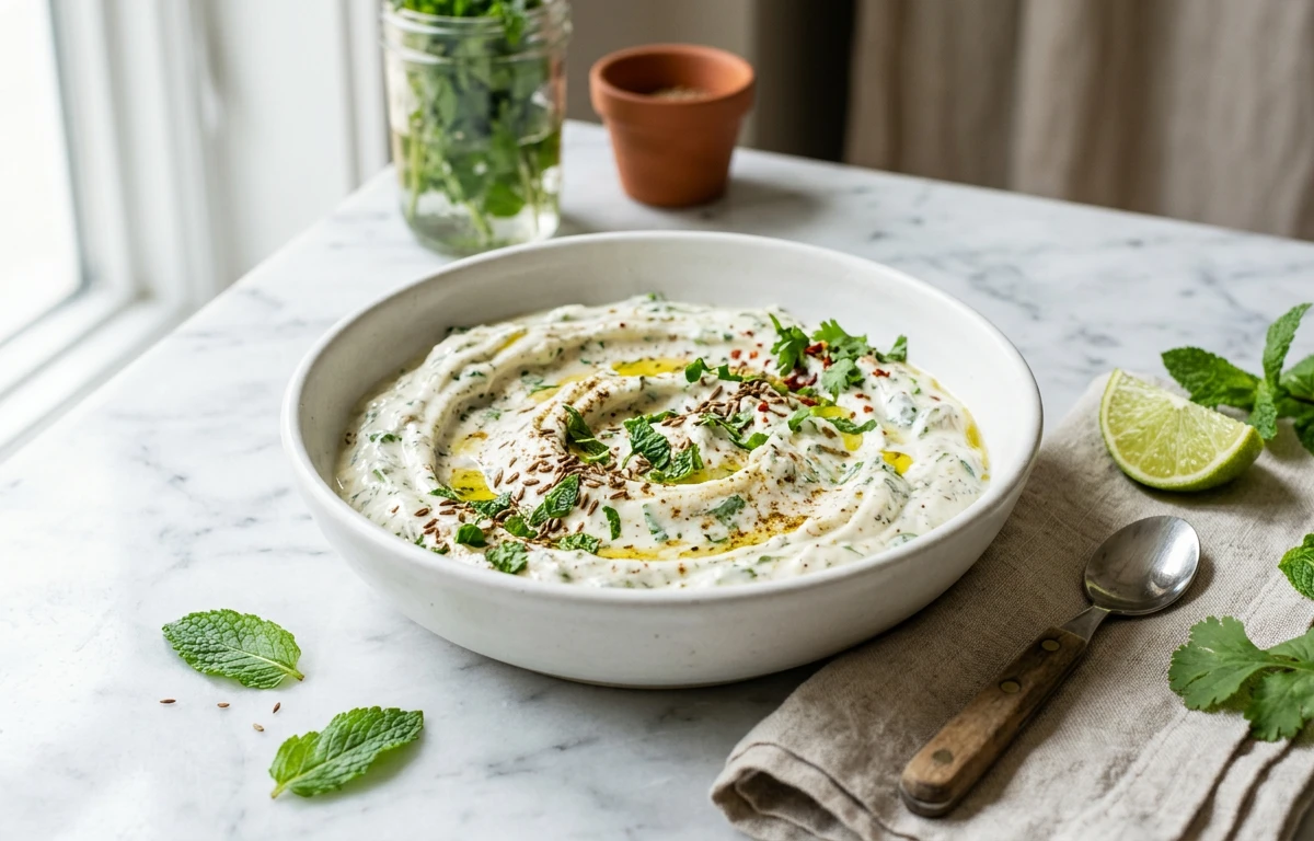 Spiced Yogurt & Mint Dip