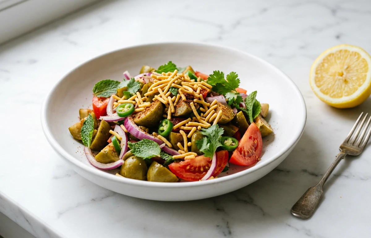 Spicy Ber Chaat Salad