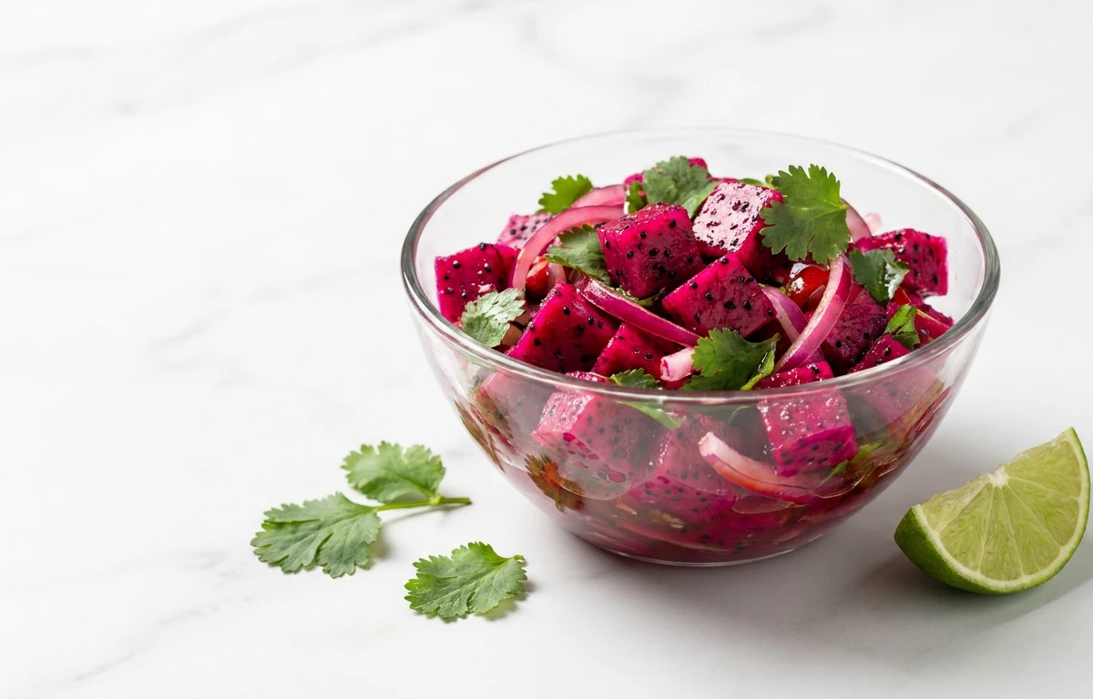 Spicy Dragon Fruit Salsa