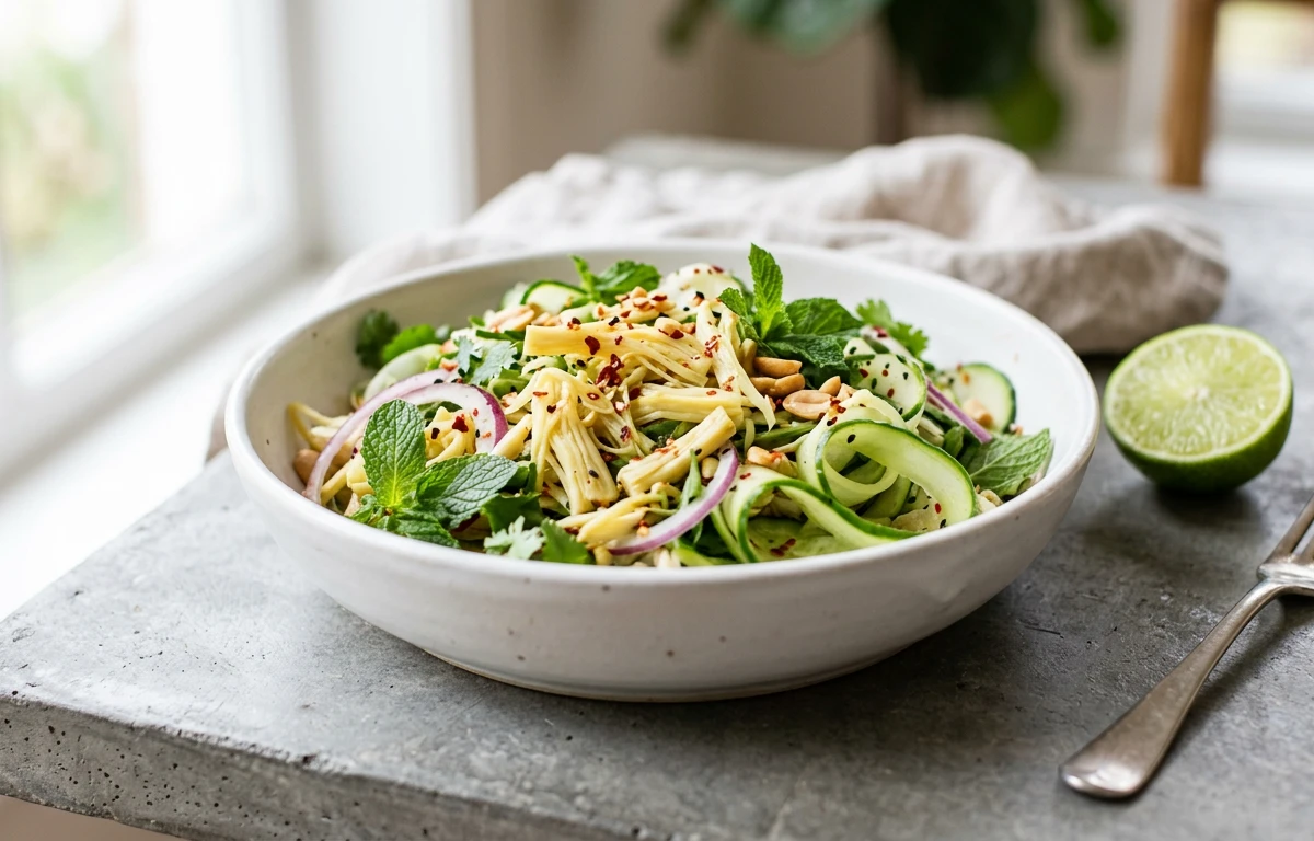 Spicy Jackfruit & Cucumber Salad