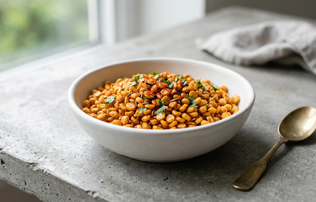 Spicy Roasted Chana Dal Snack