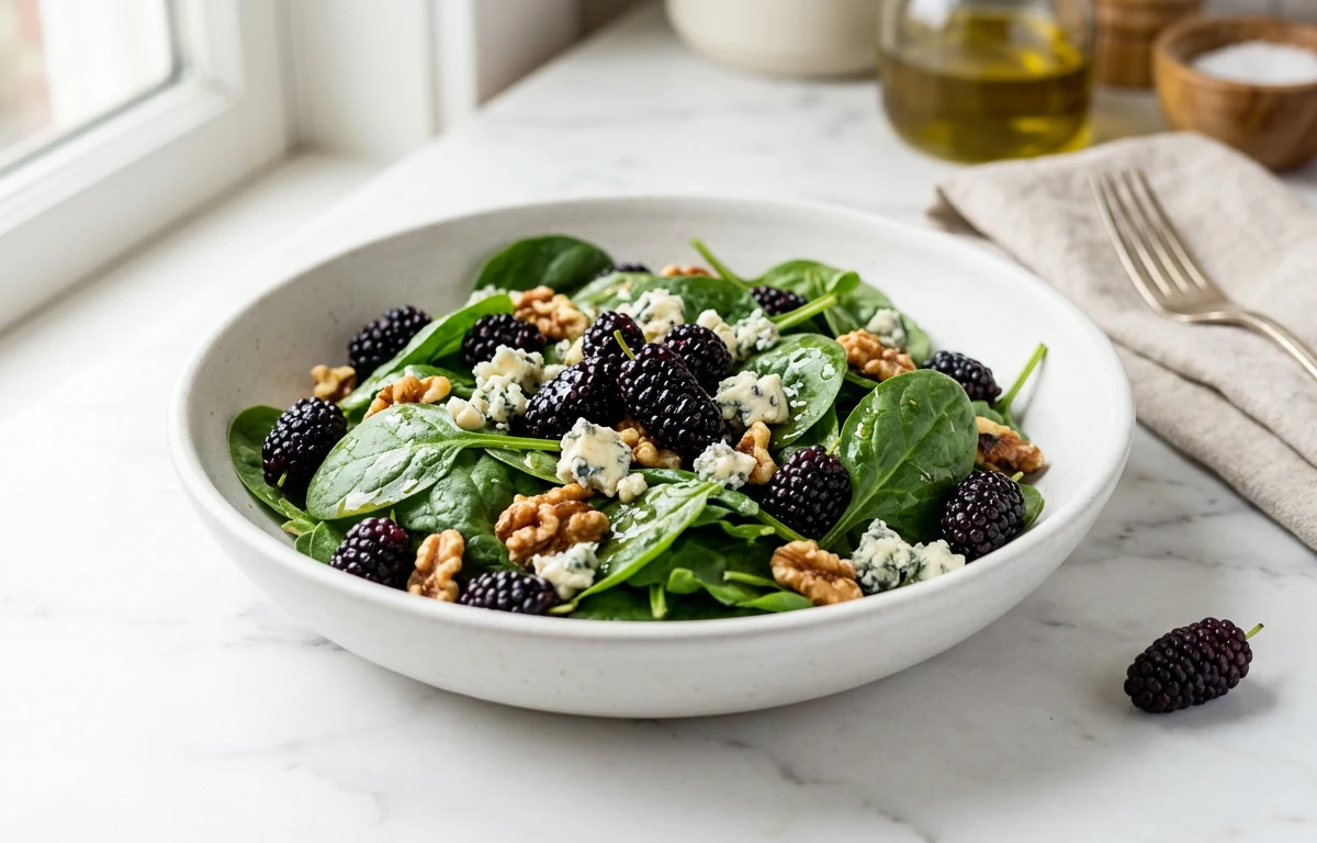 Spinach & Mulberry Salad