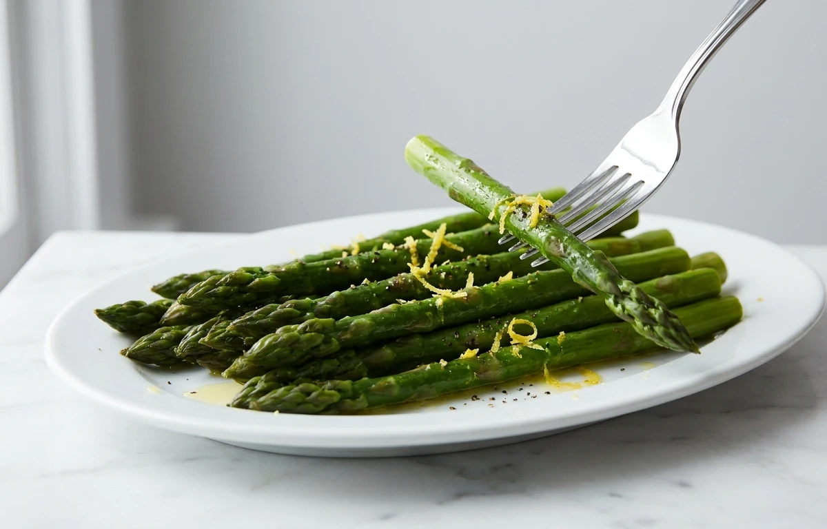 Steamed Asparagus with Lemon