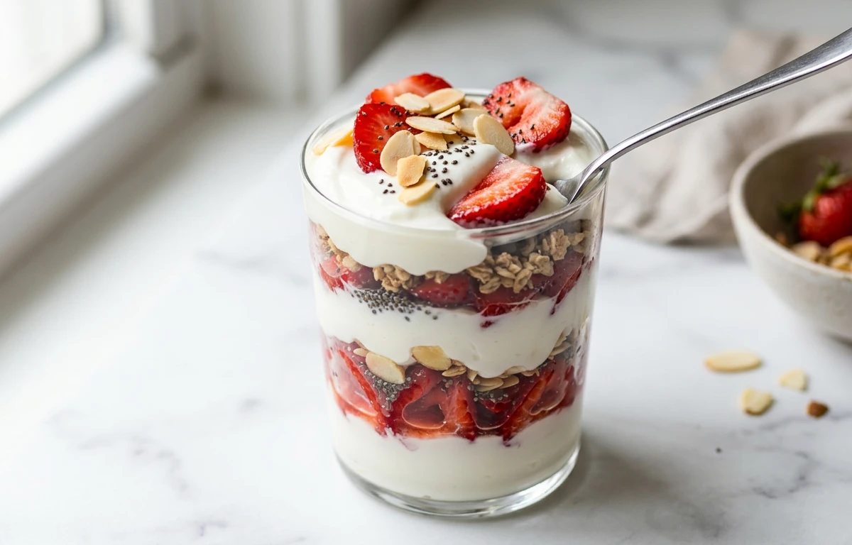 Strawberry Greek Yogurt Parfait