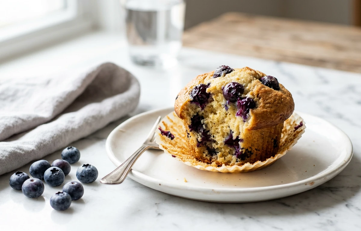 Sugar-Free Blueberry Muffins