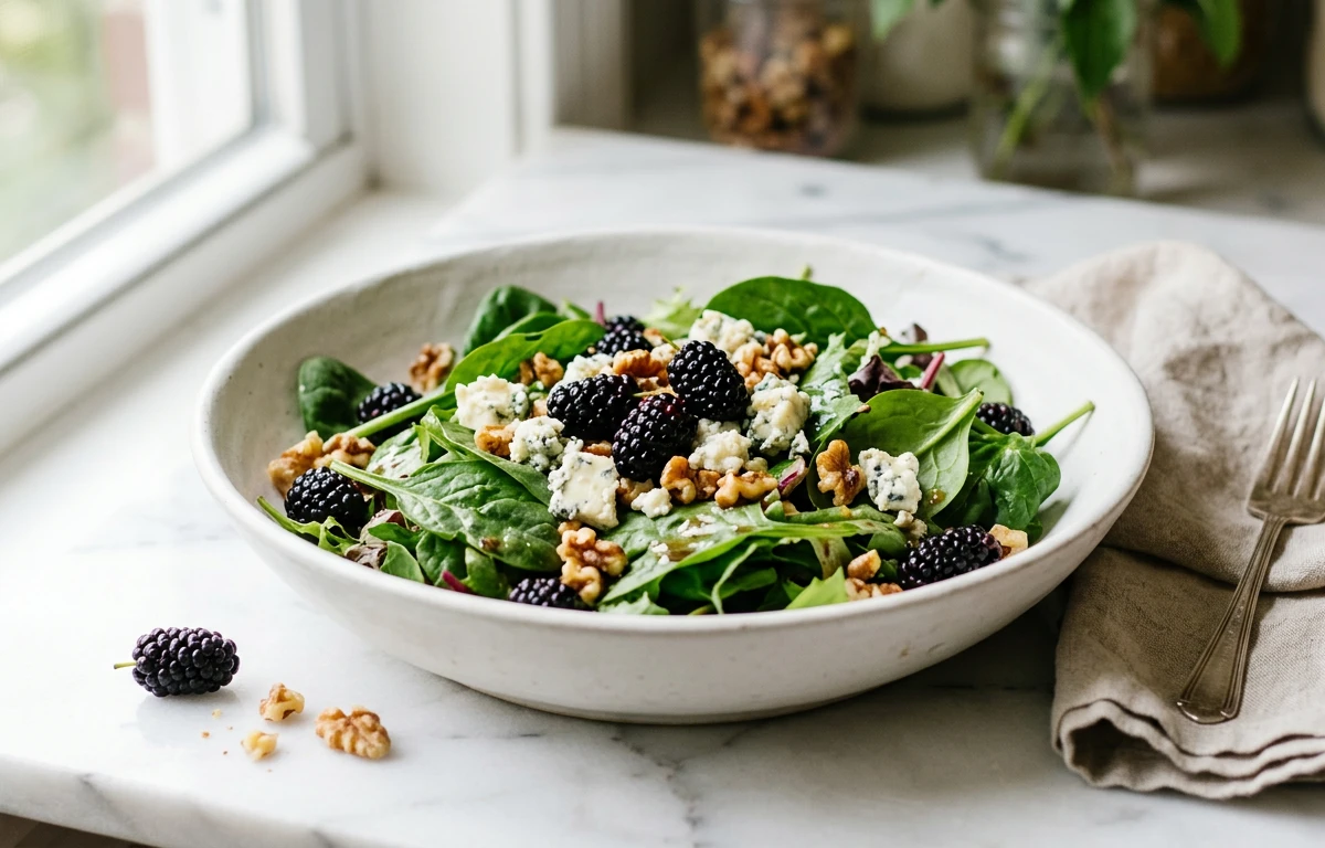 Summer Salad with Mulberries