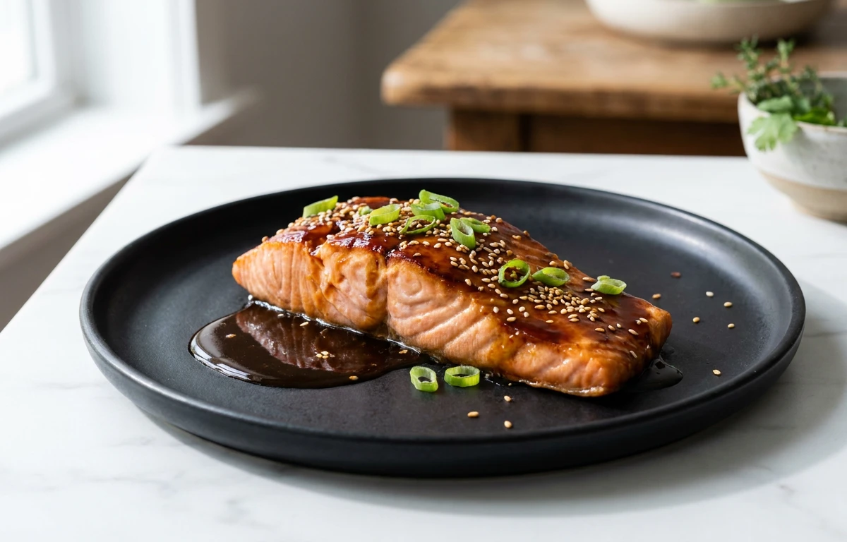 Tamarind-Ginger Glazed Salmon