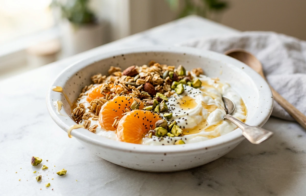 Tangerine & Greek Yogurt Bowl