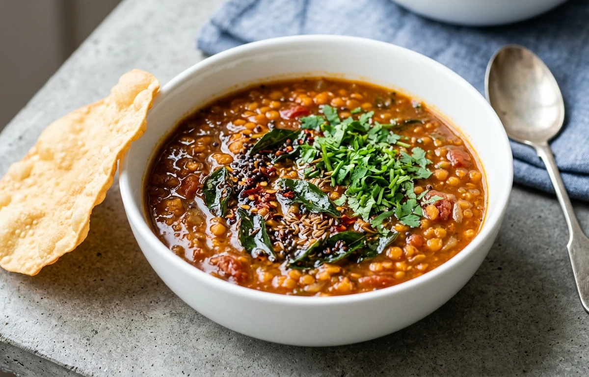 Tangy Tamarind Lentil Soup