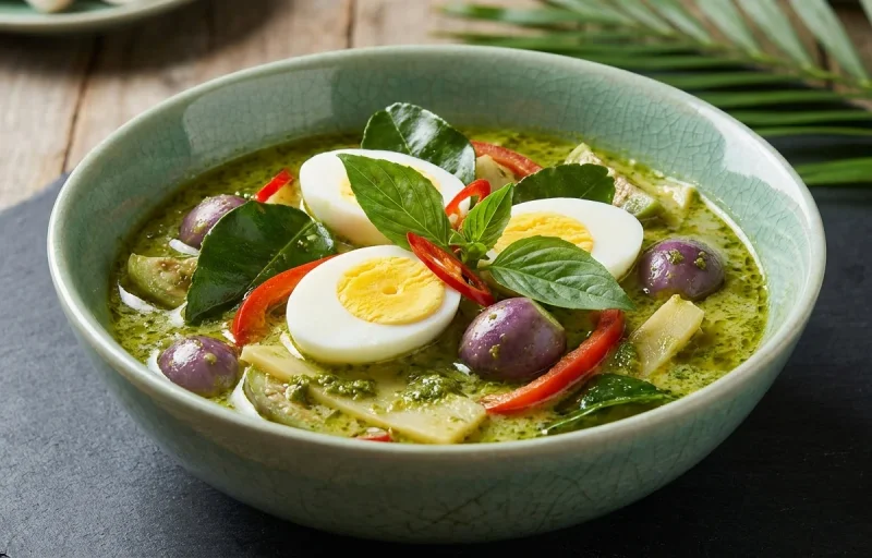 Thai Green Curry with Egg