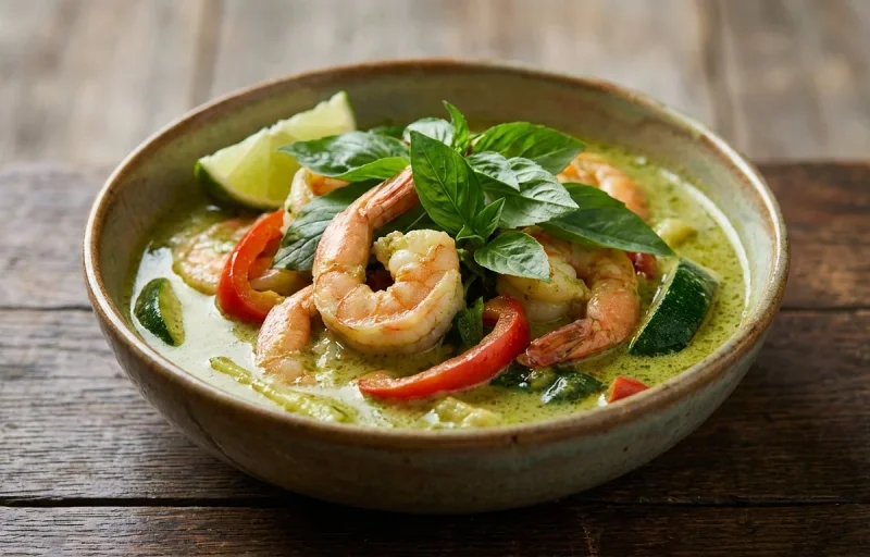 Thai Green Curry with Shrimp