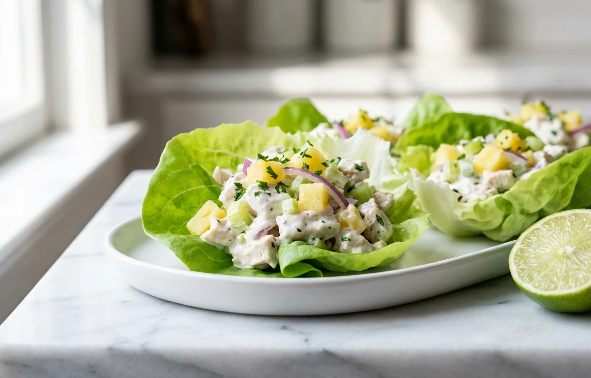 Tropical Chicken Salad Cups
