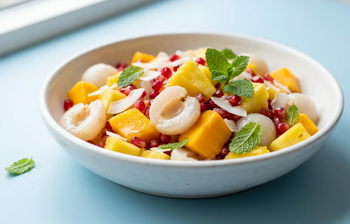 Tropical Fruit Salad with Litchi