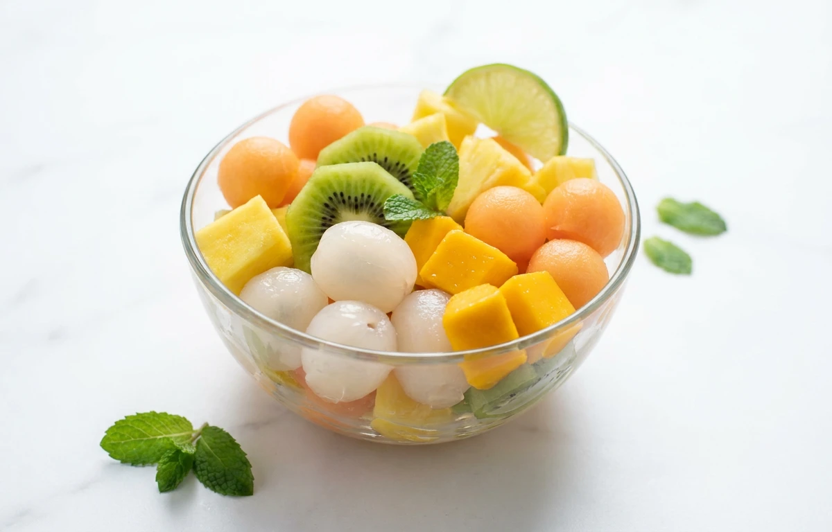 Tropical Fruit Salad with Rambutan