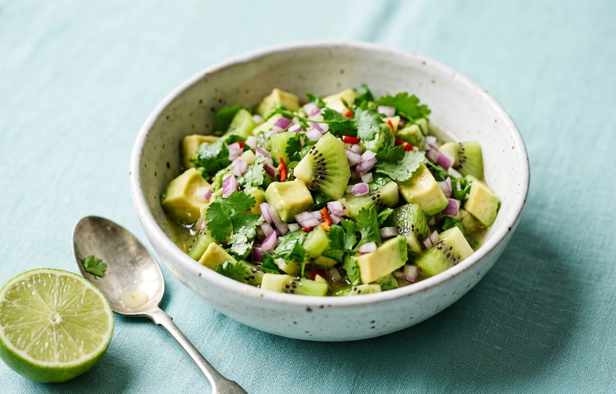 Tropical Kiwi & Avocado Salsa