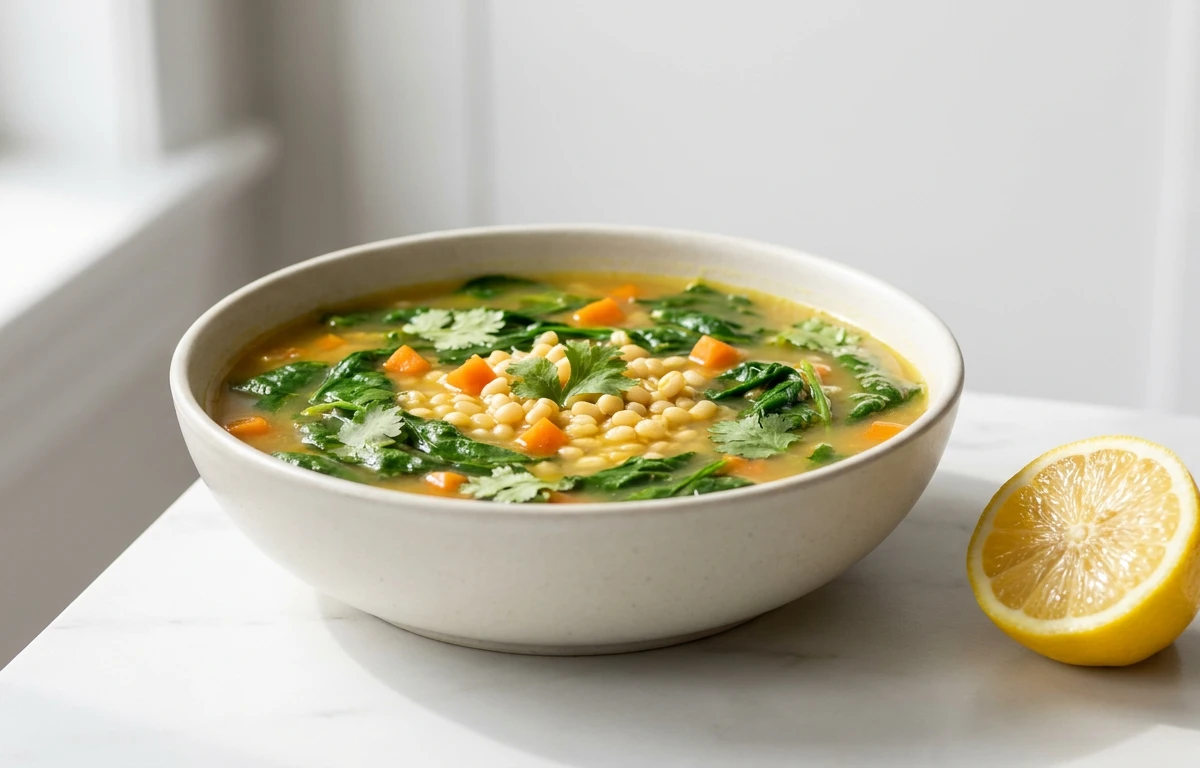 Urad Dal and Spinach Soup