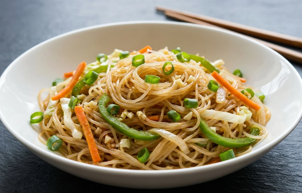 Veg Hakka Rice Noodles