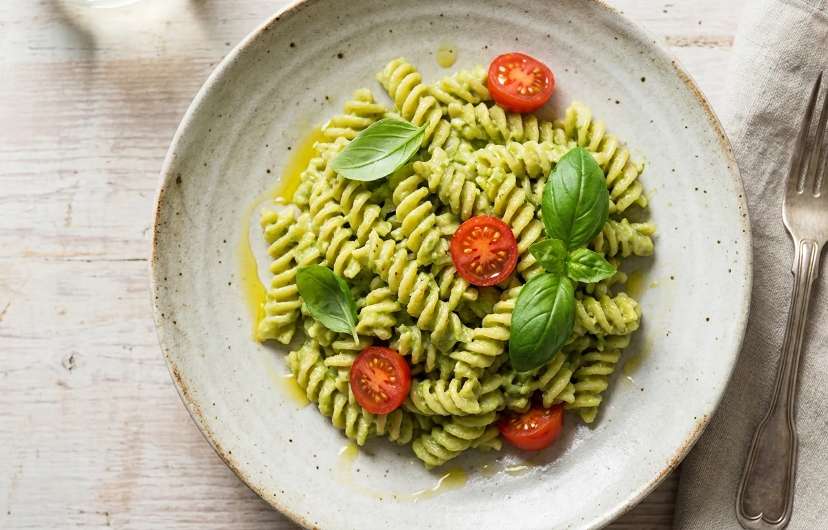 Vegan Gerd Creamy Avocado Pasta