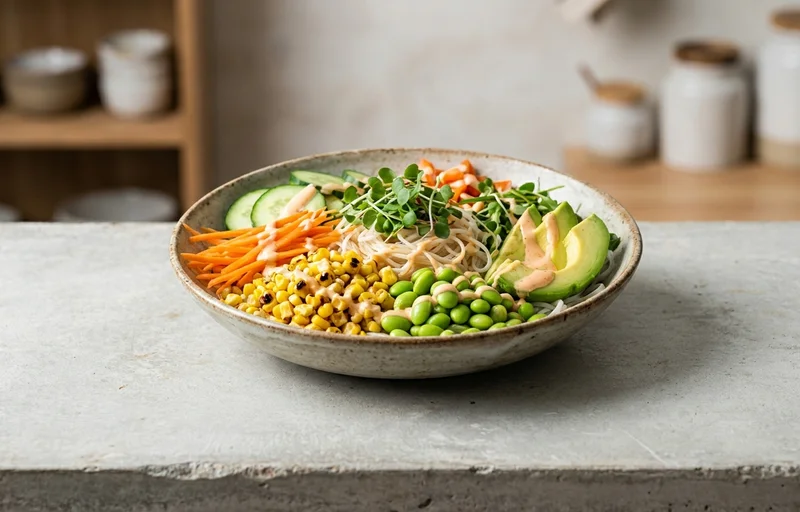 Vegetable Rice Noodle Bowl