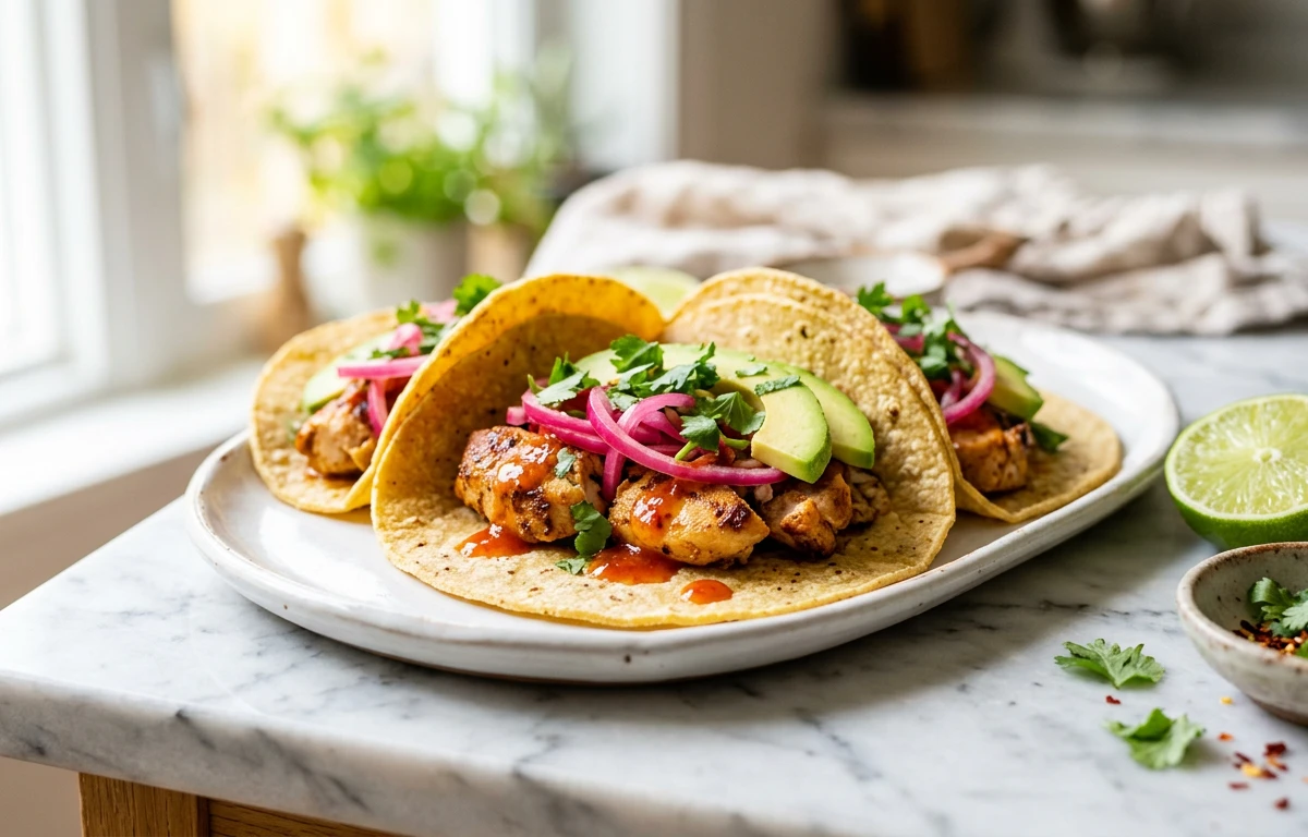 Versatile Chili-Lime Tacos (Chicken or Soya)