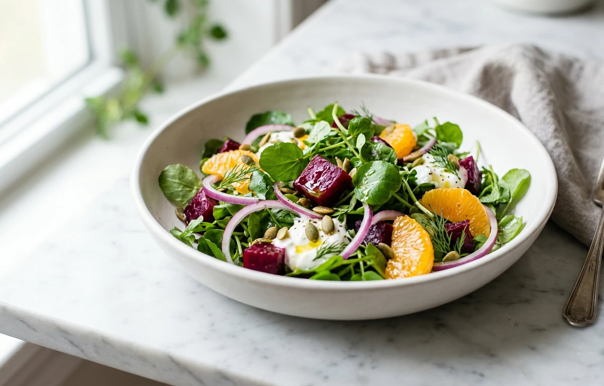 Watercress, Orange & Beet Salad