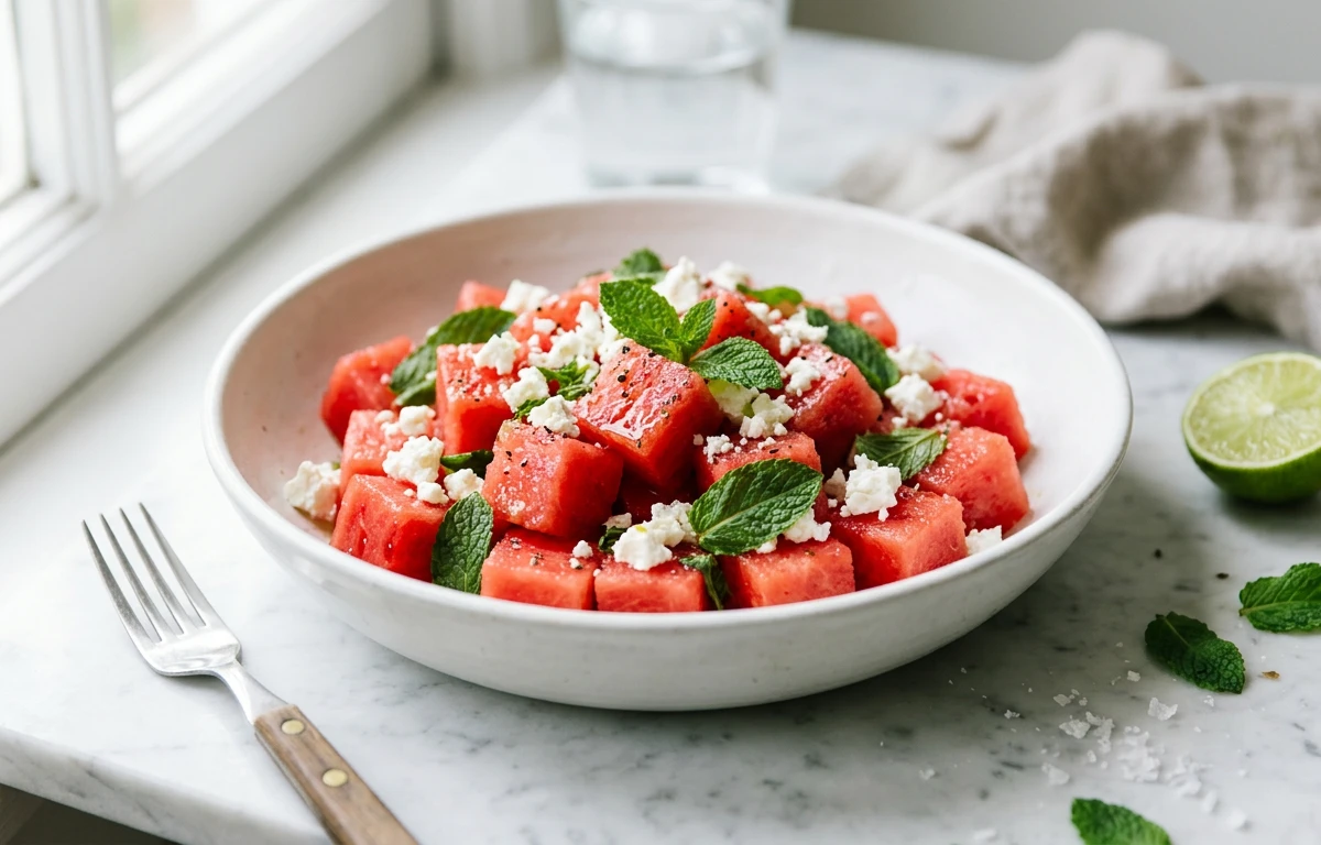Watermelon, Mint & Feta Salad