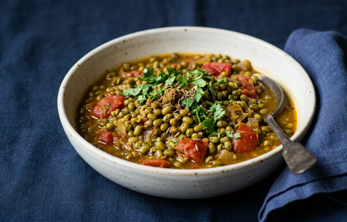 Whole Moong Sabzi (Green Gram Curry)