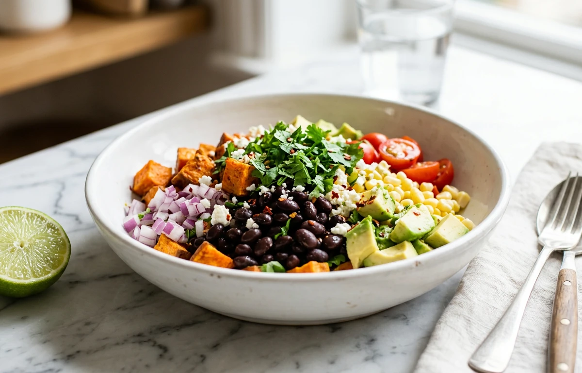 Yam and Black Bean Salad
