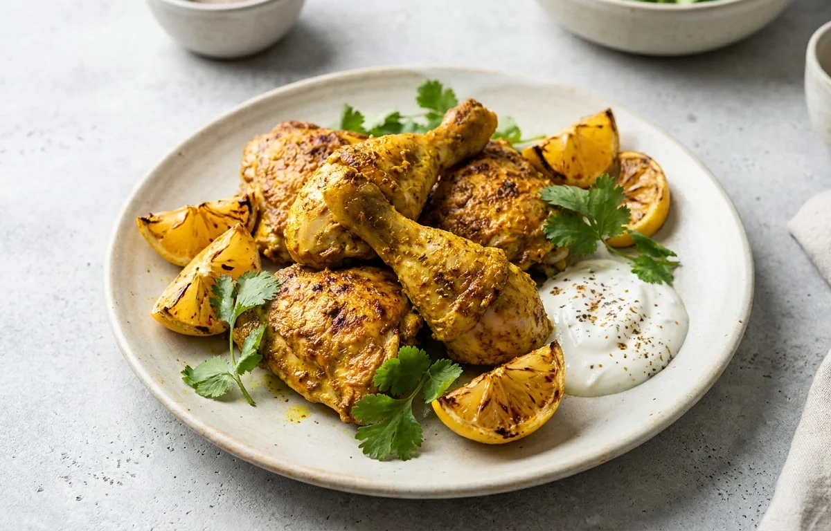 Yogurt-Marinated Spiced Roast Chicken