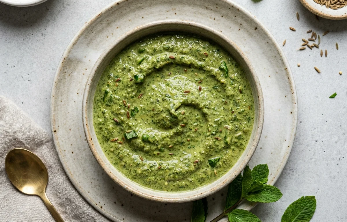 Yogurt-Spiced Mint Chutney