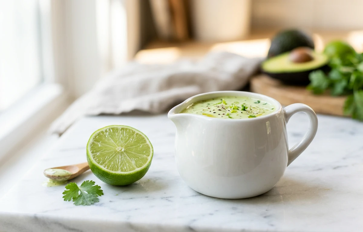 Zesty Lime & Avocado Salad Dressing